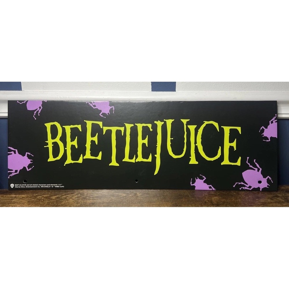 2024 Spirit Halloween Display End Cap 24" x 8" - Beetlejuice Warner Bros WB